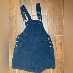 Urban Outfitters BDG Corduroy Dark Blue Overalls Shortalls